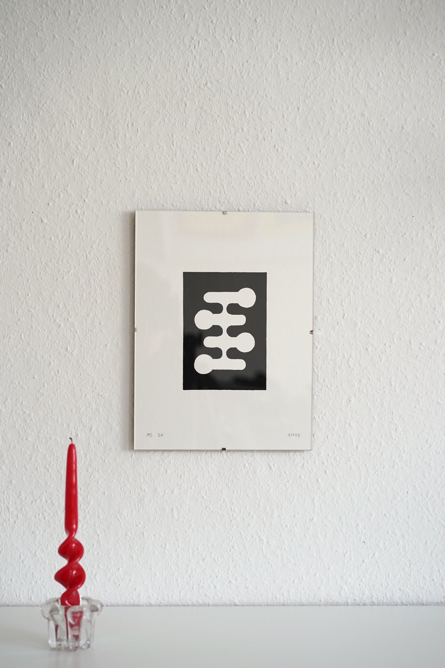 "schwarz 1" / original linocut